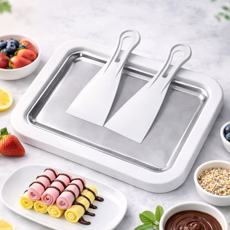 Rulo Dondurma Tavası | Evde Dondurma Yapma Seti